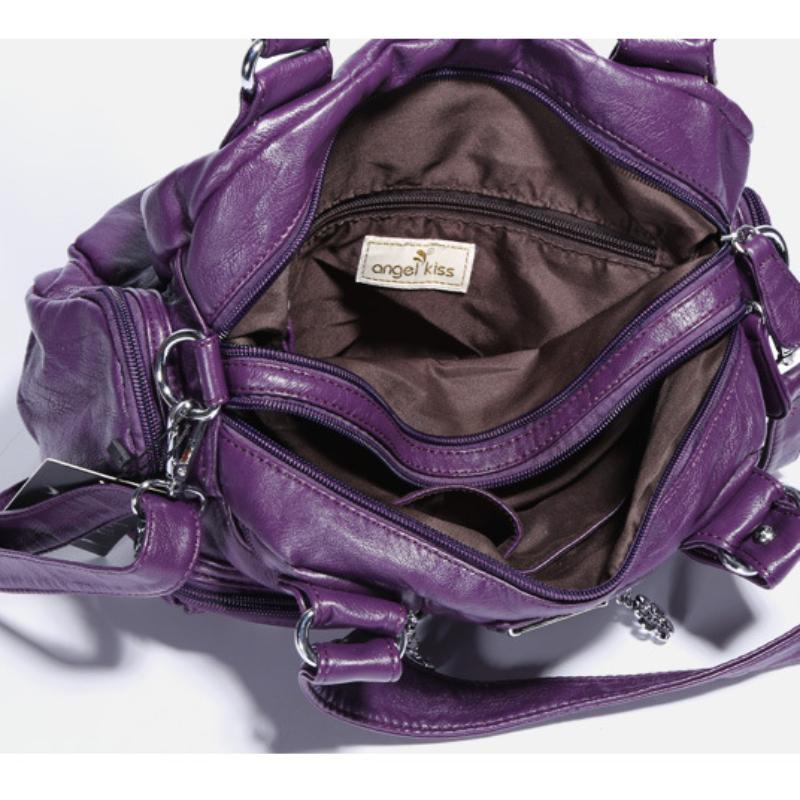 Women PU Shoulder Handbags Satchel Top-handle Dumpling Pack Crossbody Bags Phone Money Pack Schoudertassen Dames Groot