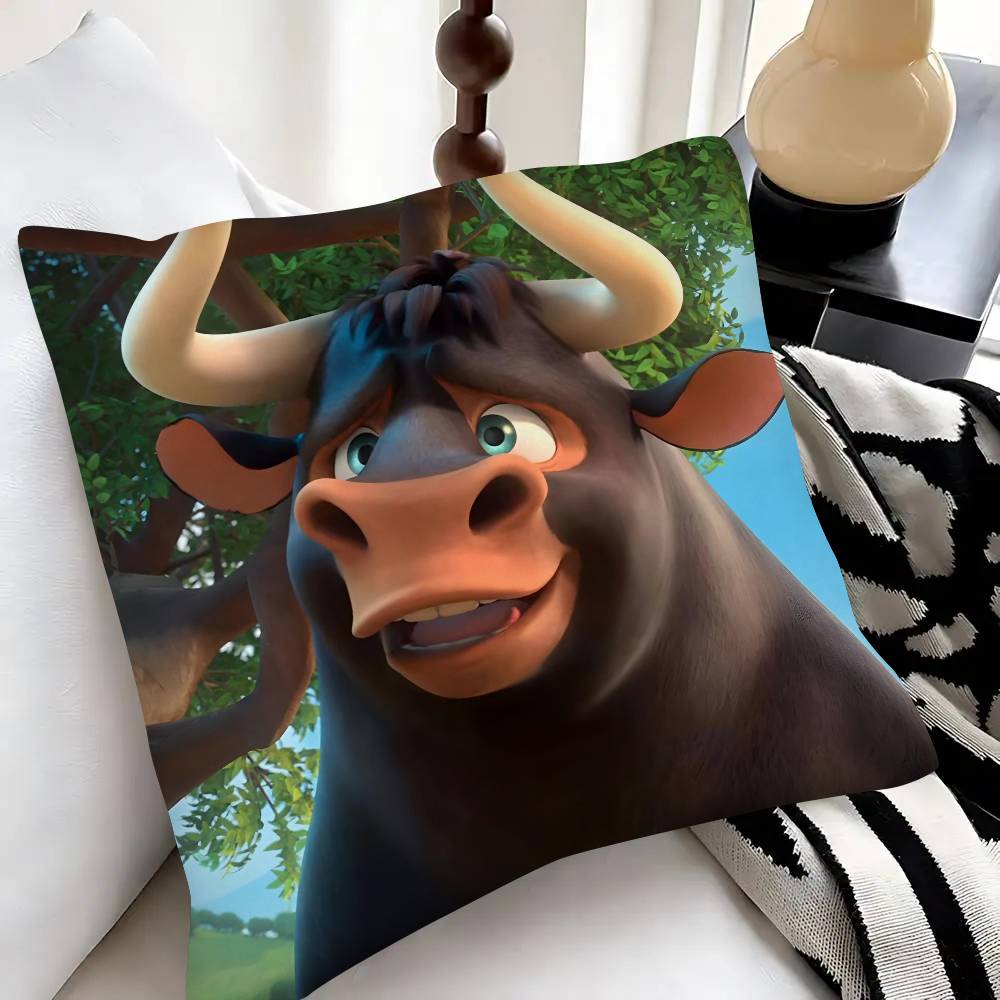 Cute Cartoon FFerdinand Pillow Case Fashion Square Pillowcase Bedroom Sofa Room Ins Decoration Leisure