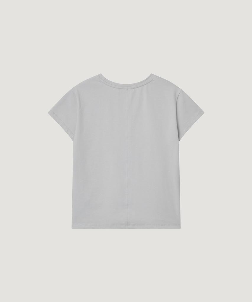 Deolil Blake Cap Sleeve Tee_Light Gray