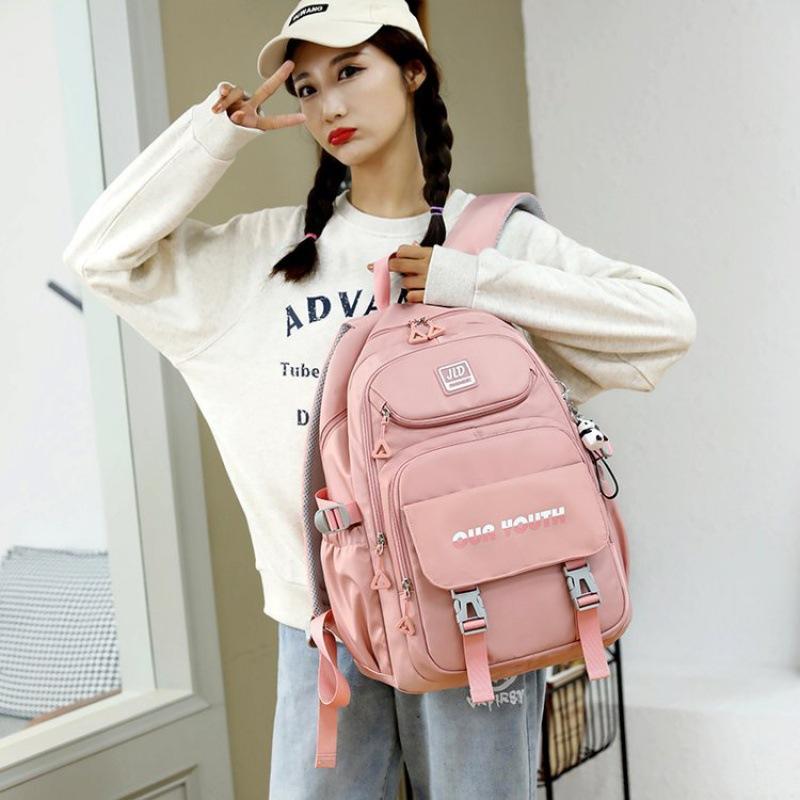 

Fashion new junior high school college student schoolbag women s backpack large capacity campus princess street outdoor