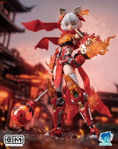 PLATZ/MONO/E-model 1/12 Scale Armored Girl: Lion the Awakened Lion (Includes 1 Each of Base Ver. and Armed Ver.) Plastic Model Kit EM2024002