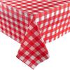 137*274Cm Disposable Tablecloth Plaid Stripe Wave Pattern Plastic Waterproof Oil-Proof Table Cover Christmas Party Picnic Mats