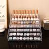 1pc Transparent Vertical Buckle Nail Polish Display Stand Stepped Acrylic Perfume Lipstick Nail Polish Gel Nail Polish Finisher