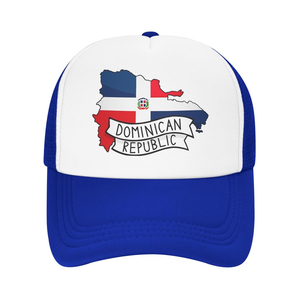 Unisex Dominican Republic Flag Map Trucker Cap Mesh Baseball Cap Snapback Caps Dad Hat Trucker Worker Cap Breathable Cap Summer