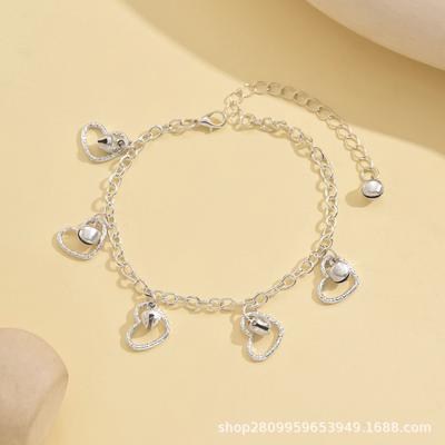 Drive DNU Handmade Silver-plated Cute Bell Love Bracelet Temperament Versatile Girls Hand Jewelry 2474