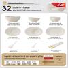 Ru Han Ceramic Embossed Dot Dinnerware Set