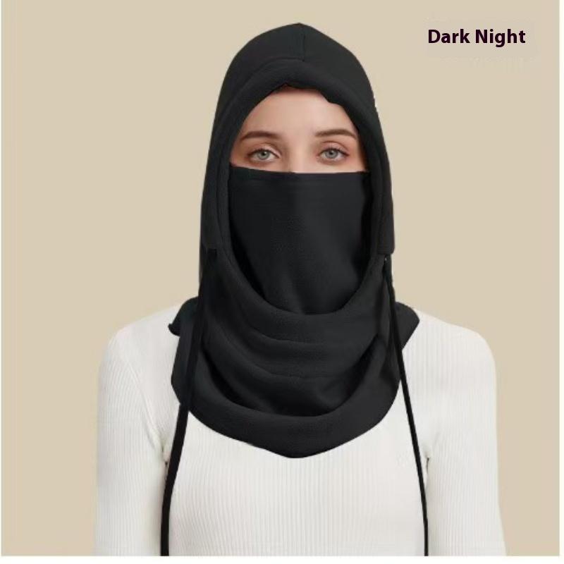 Winter Warm Mask Cycling Ski Hat Neck Mask Integrated Windproof Coldproof Plus Velvet Thick Warm Headgear