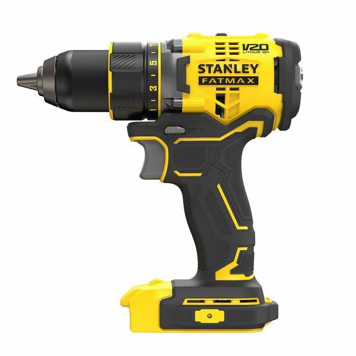 Perceuse Visseuse Sans Fil Brushless STANLEY FATMAX V20 SFMCD720B-XJ Couple de 80 Nm Sans Batterie ni Chargeur