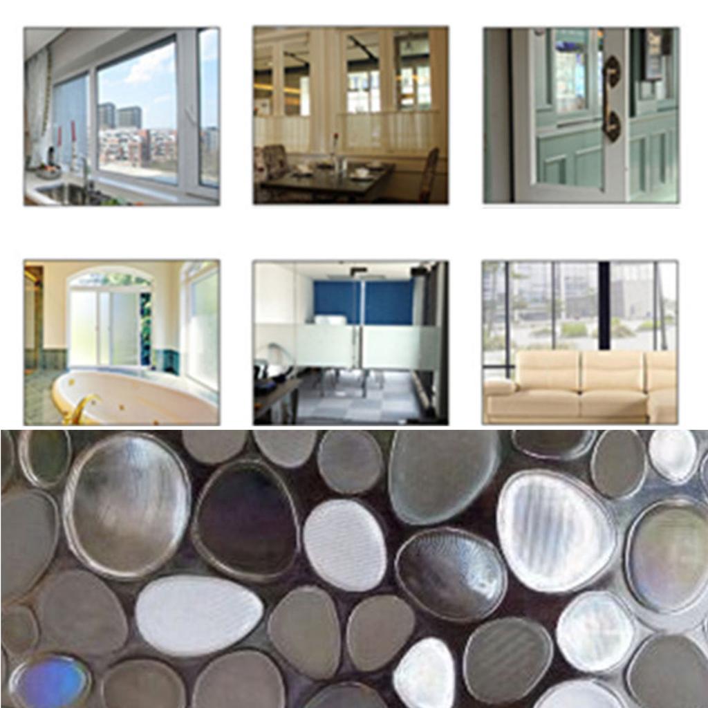 45x200cm Decorative Window Privacy Film 3D Color Light Transparent Window Sticker for House Office