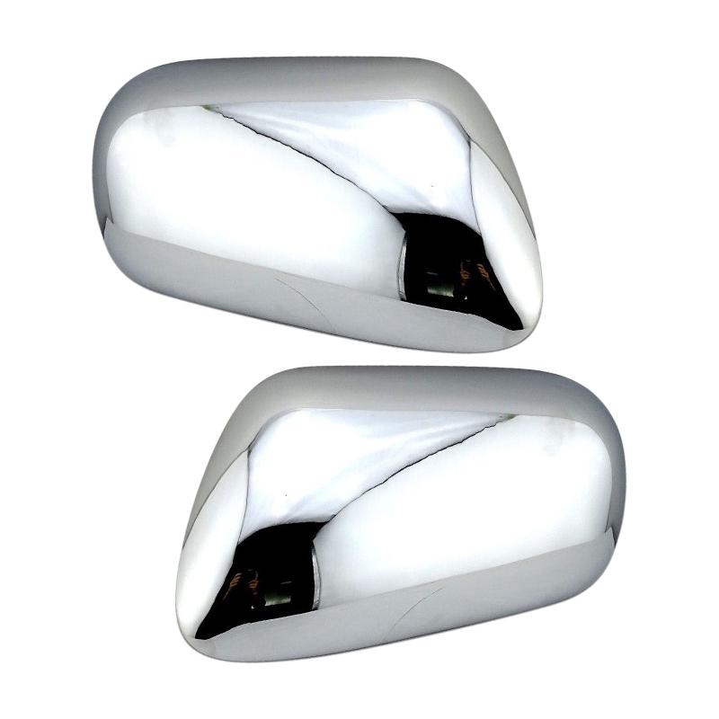 

1 Pair Car Door Side Rearview Mirror Cover Cap Fit For Jaguar XJ X300 X308 XK8 XKR X100 Silver ABS