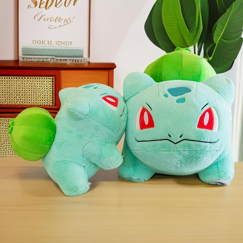 30-60Cm Bulbasaur Plush Toys Green Pokémon Big Stuffed Anime Dolls Collectible Plushie Sleeping Pillow Kid'S Christmas Gifts