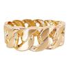 Bracciale a Fiore Nodo Cubano Incrociato in Lega, Bracciale Placcato 18K per Coppie