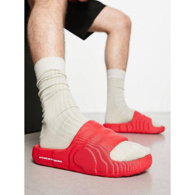 

Темно-красные шлепанцы adidas Originals adilette 22