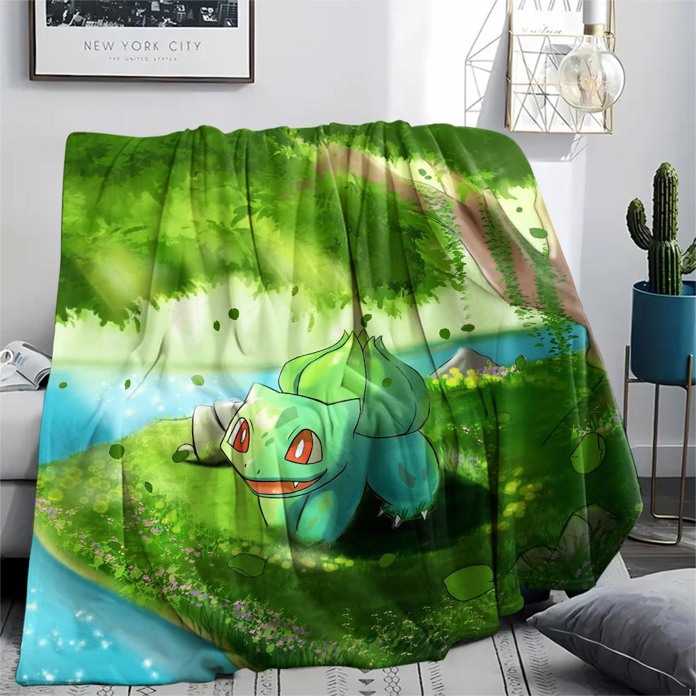 Bulbasaur Pokemon Blanket, Cozy Throw for Home Decor, Great Gift for Bulbasaur Collectors.chl