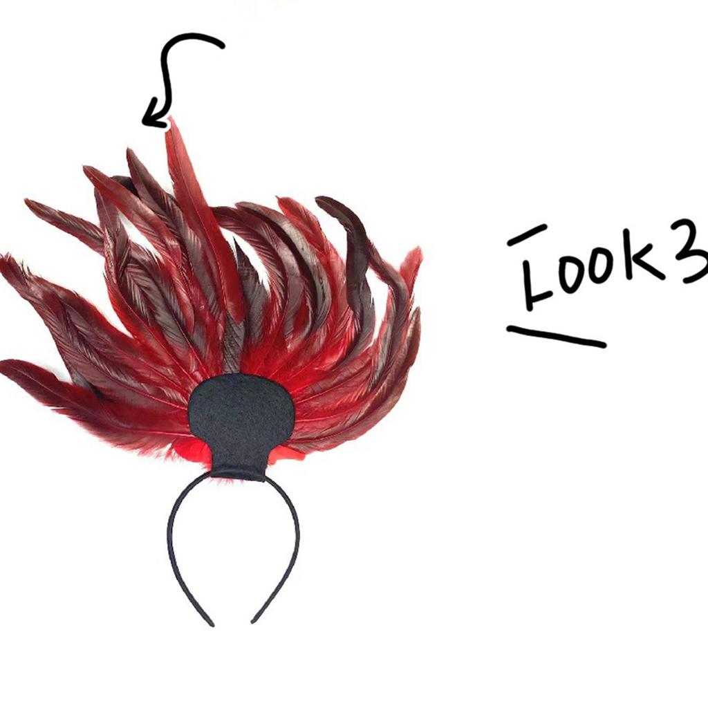 Elegant Feather Headband Cosplay Hair Accesories Fashion Hairpieces Costume Headwear for Parties and Celebrations