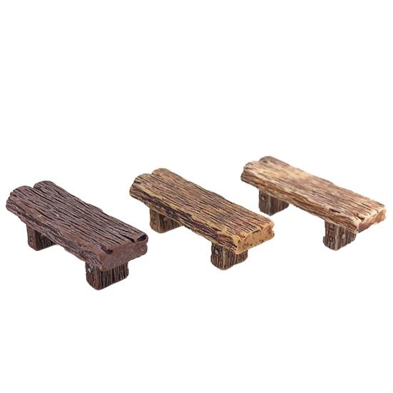 

3шт ретро скамейки миниатюрный сказочный сад бонсай украшения кукольный домик украшения