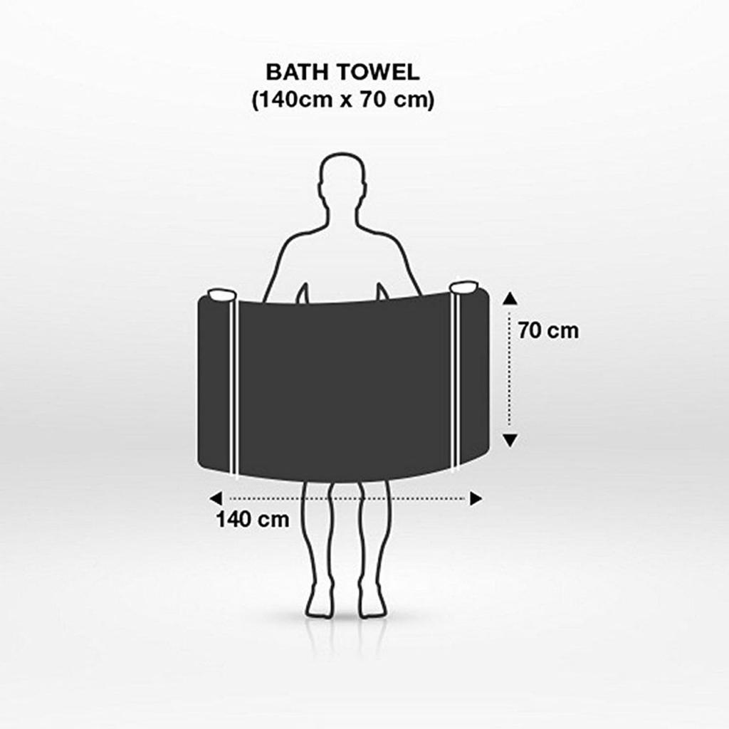 Cotton Bath Towel | 500 GSM | Fade Resistant | Cream