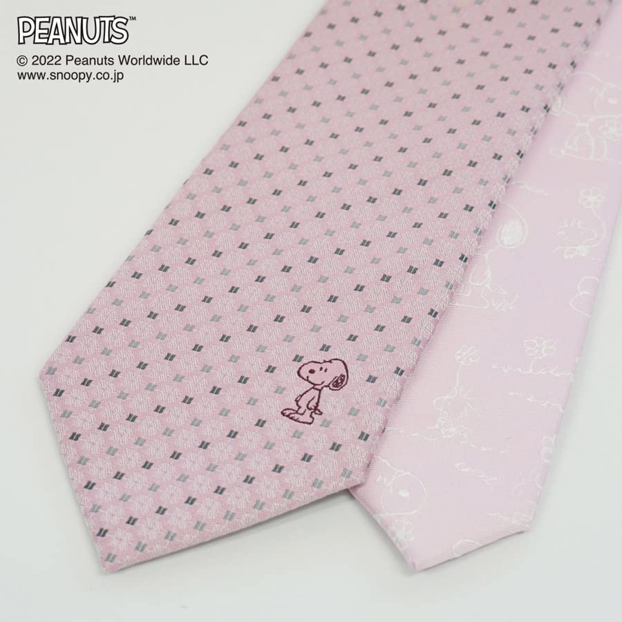 Peanuts Snoopy Tie PNDW0456 Pink SNOOPY Business Brand Tie Gift