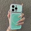Applicable to iPhone17Pro Max mobile phone case solid color thin ring magnetic suction Apple 16Pro anti-drop 15 hard protective case