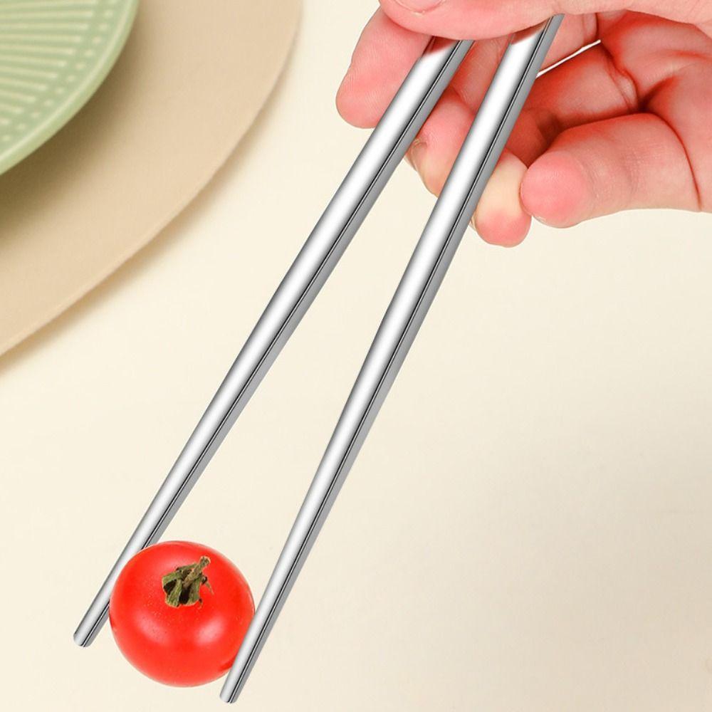 2Pcs/Set with Buckle Travel Cutlery Set 304 Stainless Steel Spoon Chopsticks Set Camping