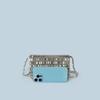 Summer  Blingbling Retro Silver Hollow Design Handmade Beaded Flip Phone Bag Luxury Women Shoudler Bag Lady Crossbody Bags