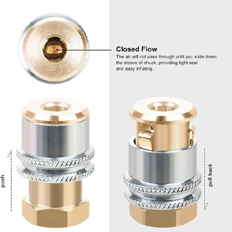 Upgrades  Locking Tire Valves  Connector Tire Air Chuck for Hassle frees Inflation in Automotive Enthusiasts Toolkits