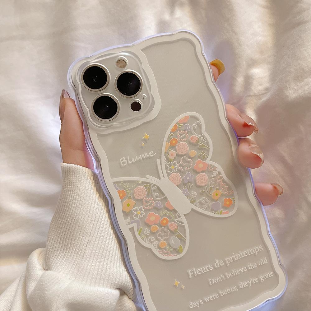 Cute Flower Butterfly Case for iPhone 13 iPhone 15 iPhone 16