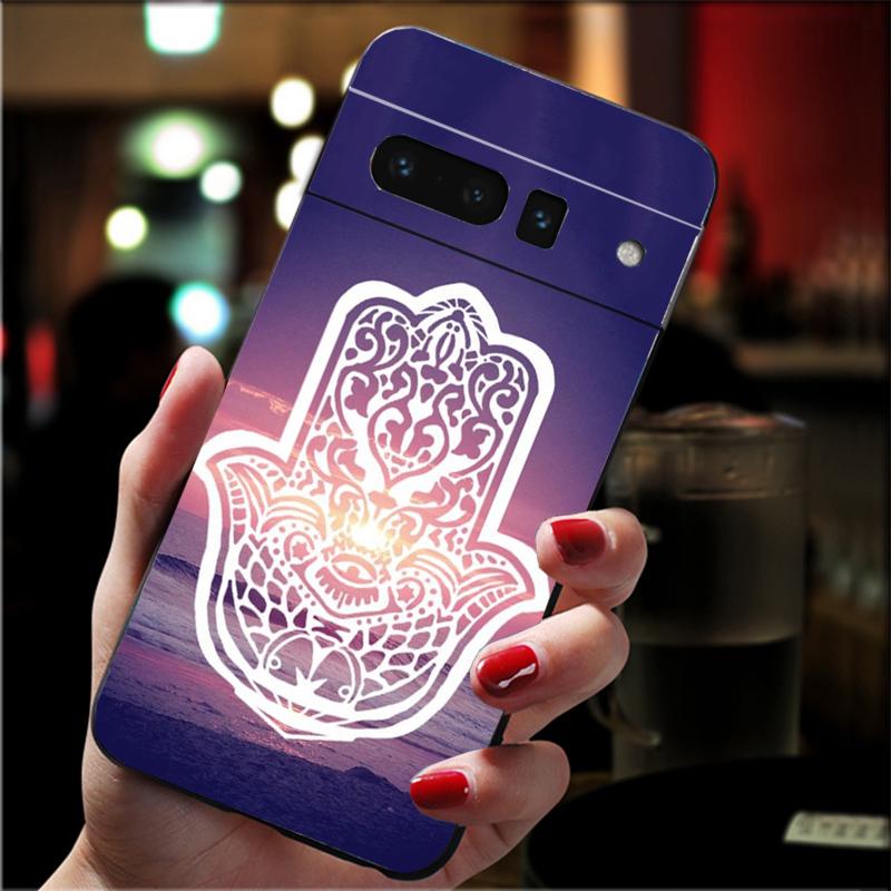 Phone Case For Google Pixel 10 9 Pro XL 9A 8 7 6 Pro Pixel 8A 7A 6A Pixel 8 7 6 5 Hamsa Hand of Fatima