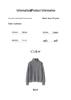 Women's Gray Half-Zip High Collar Cashmere Sweater - Color Block, Loose Knit Korean Style Base Layer