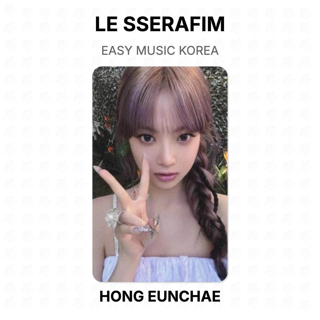 LE SSERAFIM EASY MUSIC KOREA Official Photocard