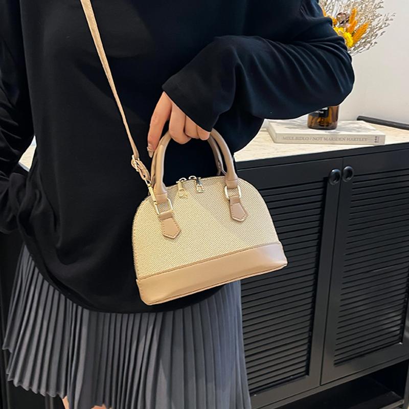 Women Shell Crossbody Bag New Trendy Retro Shoulder Small Handbag Simple Stylish Casual Commuter Purse CLE