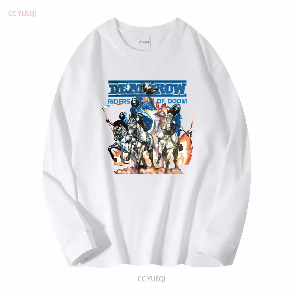 Vtg Deathrow Band Heavy Cotton Black All Size T Shirt MM685 long sleeves vintage Washed designer clothes fashion graphic