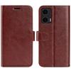 For Motorola Moto G35 5G Wallet Case Crazy Horse Texture Stand Leather Phone Cover