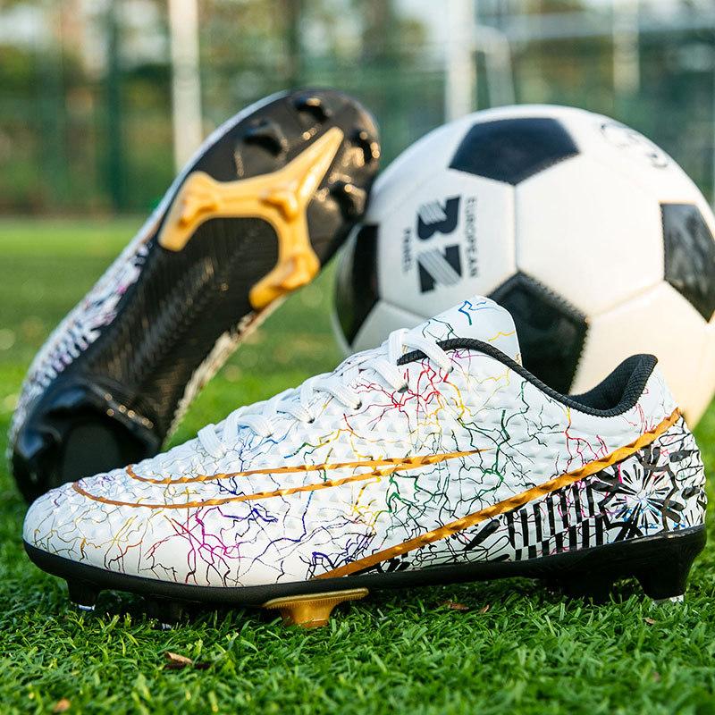 New Professional Football Shoes Men's and Women's AG Long Nails TF Broken Nails Youth Students Grass Competition Training Shoes