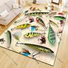 15 Sizes Colored Fishhook Area Rug,Carpet for Living Room Bedroom Sofa Doormat Decoration,Non-slip Floor Mat  Outdoor Rug