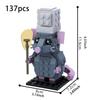 Chef Mouse Building Block Model Animation Comedy Movie Creative Animal Characters Assembling Brick Toys As a Gift for Food Fans