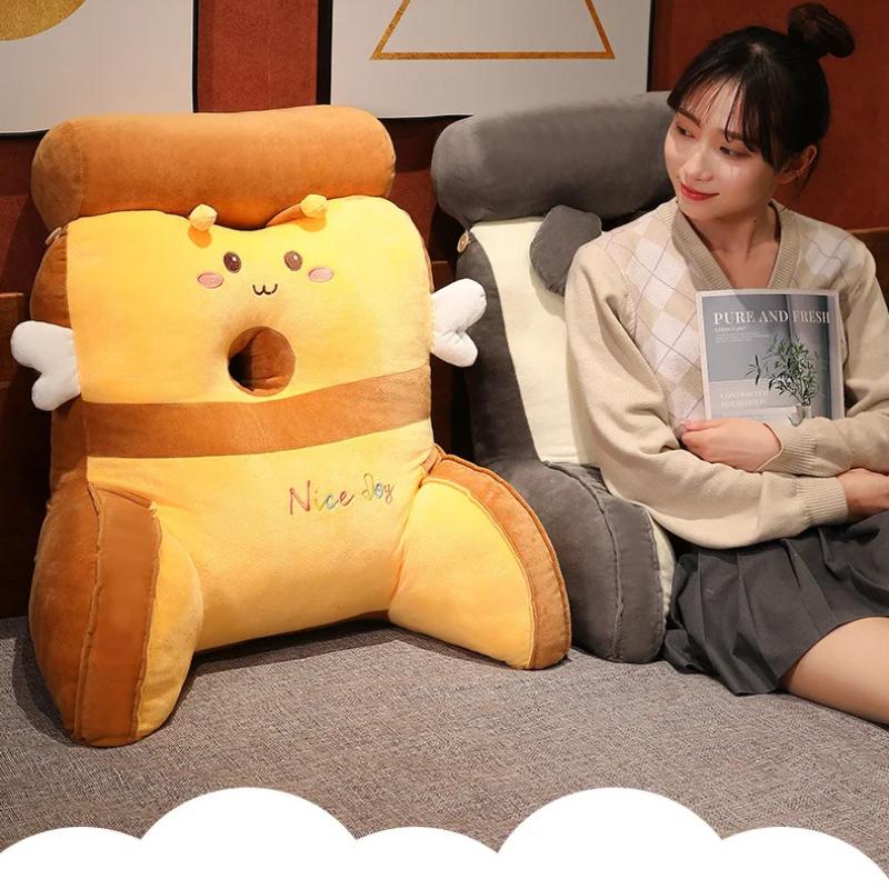 Honeybee Rabbit Cartoon Shape Seat Cushion Multi Functional Reading Pillow Sofa Chair Decorator Plush Waist Cushion Headrest