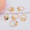 Brass Ring Base Portable DIY Fashionable Adjustable Open End Solid Color 12mm Jewelry Making Holder Findings Accessories