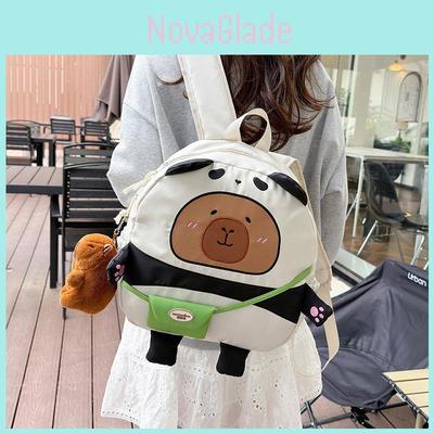 Cartoon-Wasserschwein-Rucksack für Kinder mit atmungsaktivem Material und süßem Tierdesign