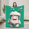 Coperte Oddbods Carino Cartone Animato Aereo Viaggio Flanella Plaid Per Camera Da Letto Morbido Caldo Qualità Copriletto Idea Regalo