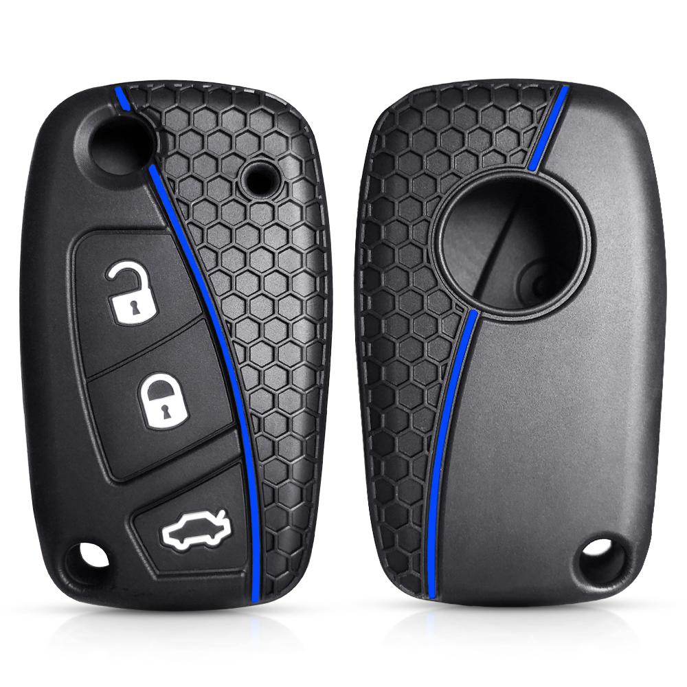 Husă Siliconică pentru Cheie Tip Brichetă pentru Fiat Panda Idea Stilo Ducato Bravo 500 Doblo Grande Punto Bravo Microbuz Linea Telecomandă cu 3 Butoane