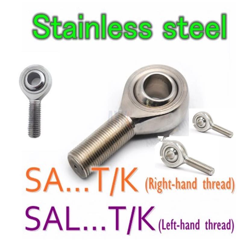 Stainless steel SA8T/K Rod Ends Joint Bearing Male Thread Metric Spherical