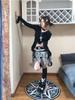 Lolita Vintage Gothic Lace Shirts Women Y2k Dark Aesthetic Irregular Blouses Yamamoto Style Grunge Flare Sleeve Shirt