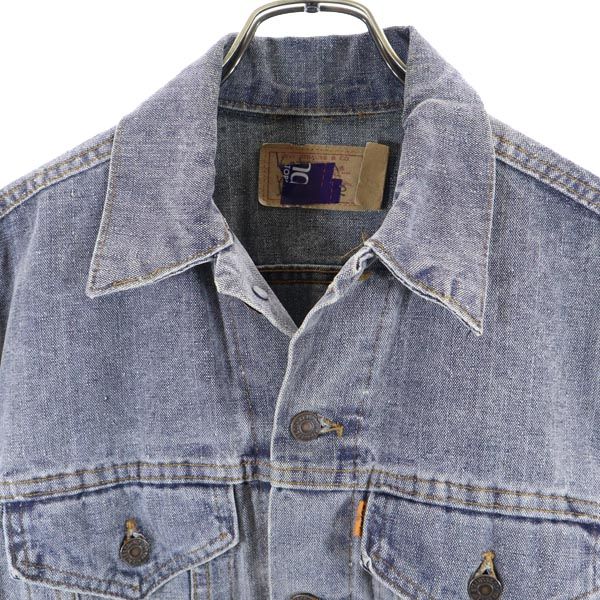 Levi's Made In USA Orange Tag Long Sleeve Denim Jacket Zen System Jeans Men's Used