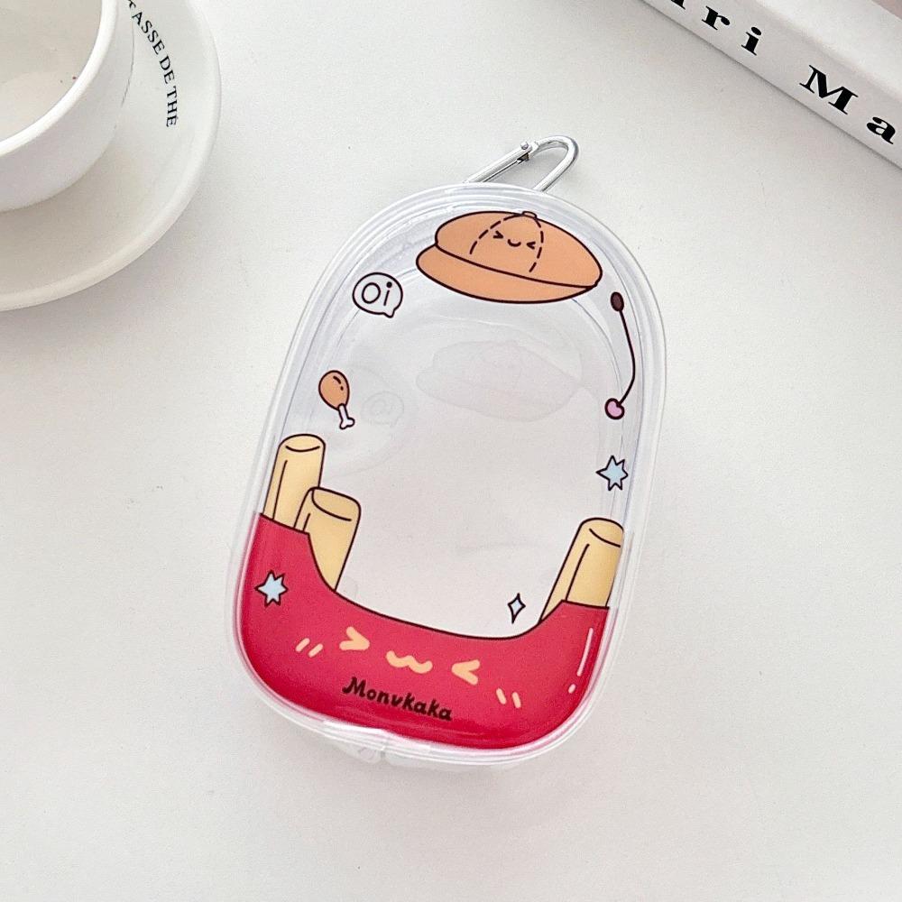 Cute PVC Data Cable Storage Bag Transparent Decorative Display Zipper Bag Dustproof Dolls Storage Pouch 970₽