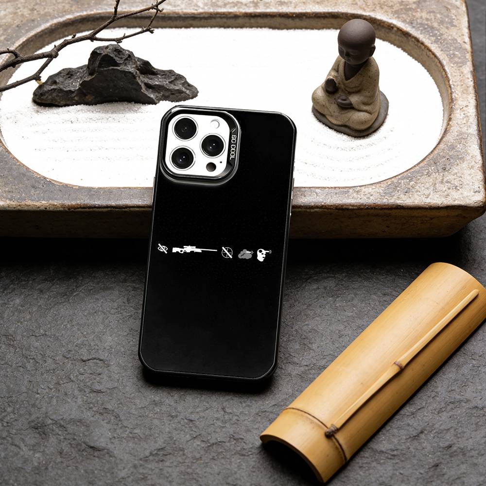 

Чехол для телефона Counter Strike CS GO Для IPhone 16 17 15 14 12 13 Pro Max Черный Цвет Ударопрочный Чехол iPhone13