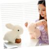 LIFKOME Fluffy Plush Rabbit Stuffed Animal Toy for and Pink Pillow, Birthdays, Celebrations, Christmas, 20cm,