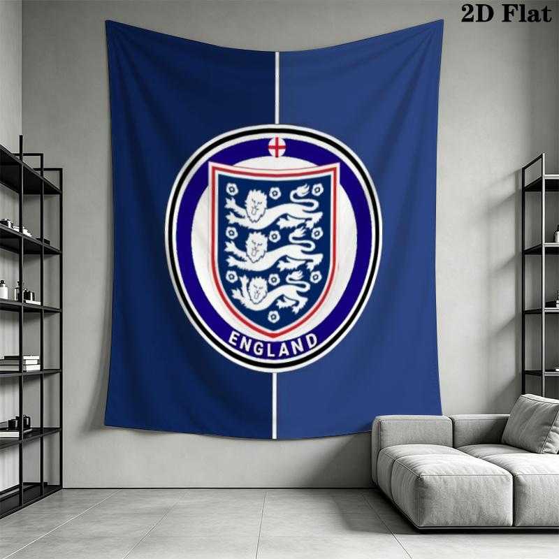 England Football Wall Tapestry Aesthetic Wall Hanging Printed Fabric Blanket Decorative Tapestries for Bedroom Living Room Home Decor