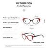 Presbyopia Glasses with Spring Temples Elastic Hinges Lightweight Comfortable Reading Glasses for Men Women