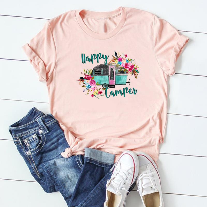 Feather Lovely Tee Top Fashion T Shirt Clothing 90s Sweet Style Trend Casual Short Sleeve Women Print Lady Female Graphic T-shirt